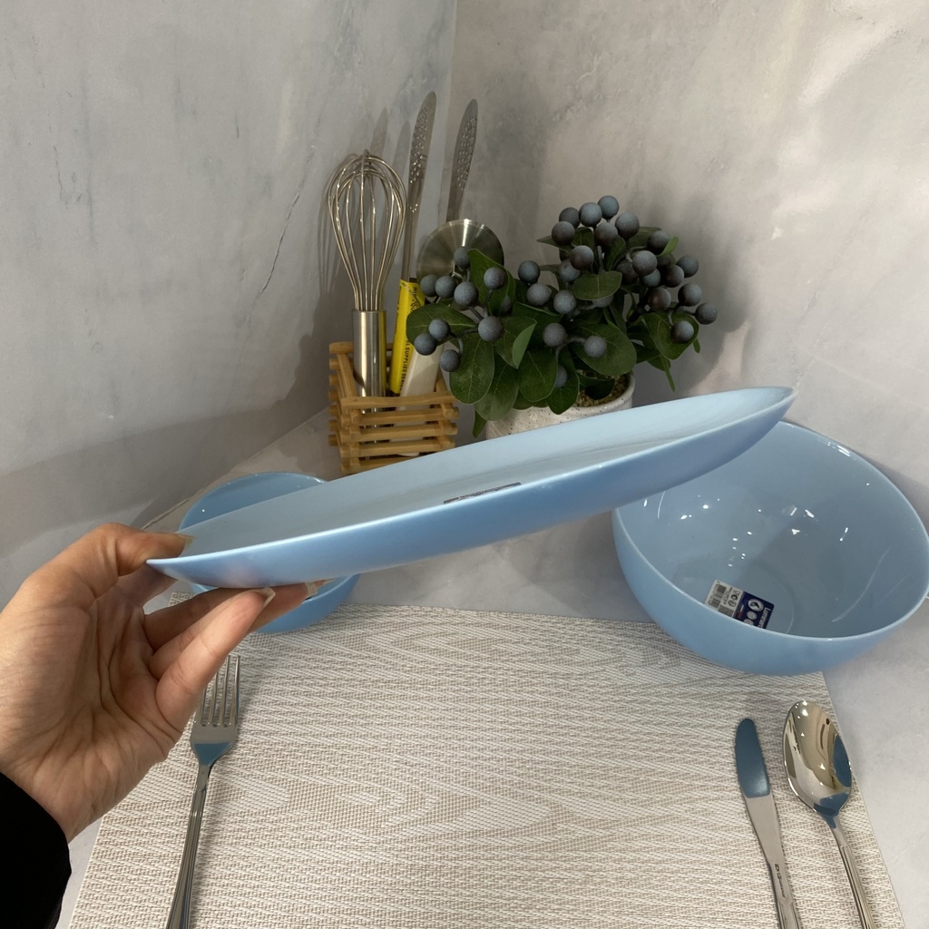 Diwali Light Blue Assiette Plate 27Cm