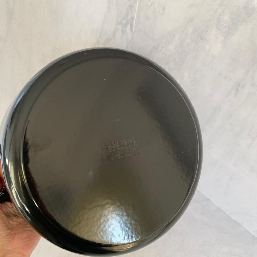 Cocotte En Fonte Ronde 24 Cm Noir