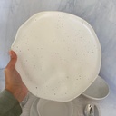 Service A Table 24 Pieces Blanc Mouchete