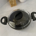 Hard Pan Faitout 20Cm Avec Couvercle En Verre