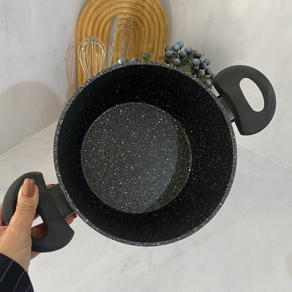 Hard Pan Faitout 20Cm Avec Couvercle En Verre