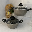 Hard Pan Faitout 20Cm Avec Couvercle En Verre