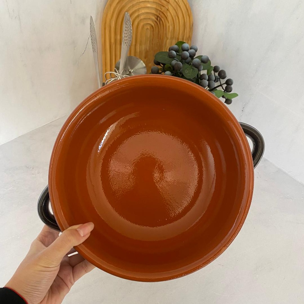 Tegame 22Cm Avec Couvercle Marron