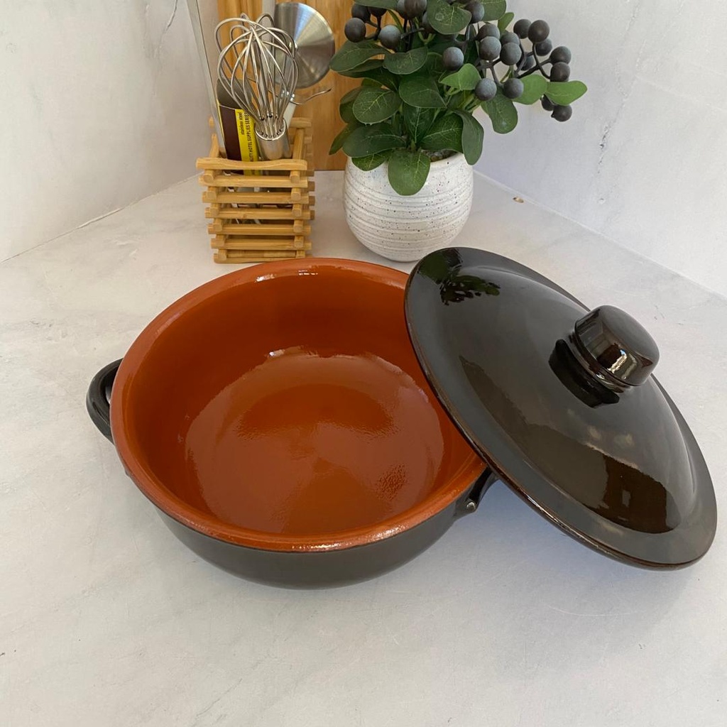 Tegame 22Cm Avec Couvercle Marron
