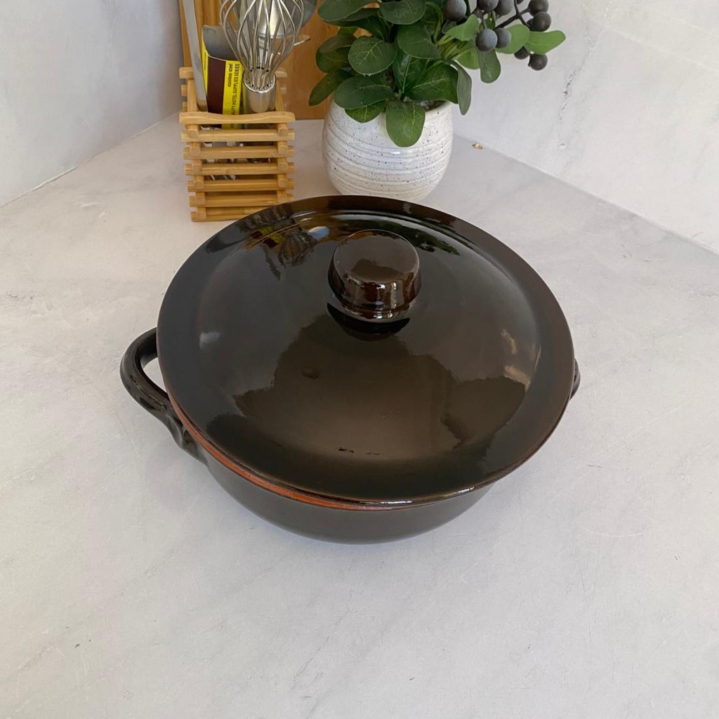 Tegame 22Cm Avec Couvercle Marron