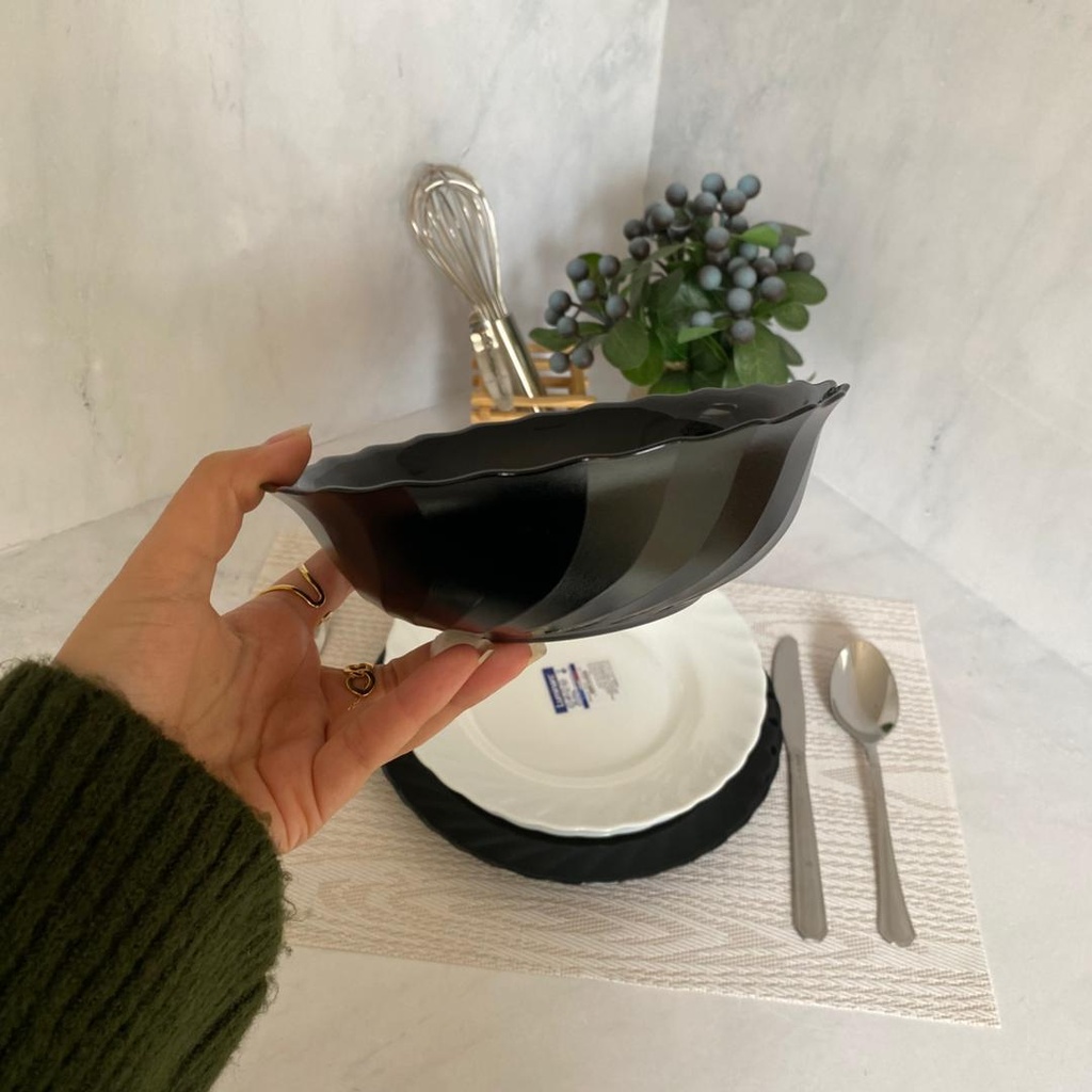 Service a Table Trianon 24 Pieces Noir & Blanc