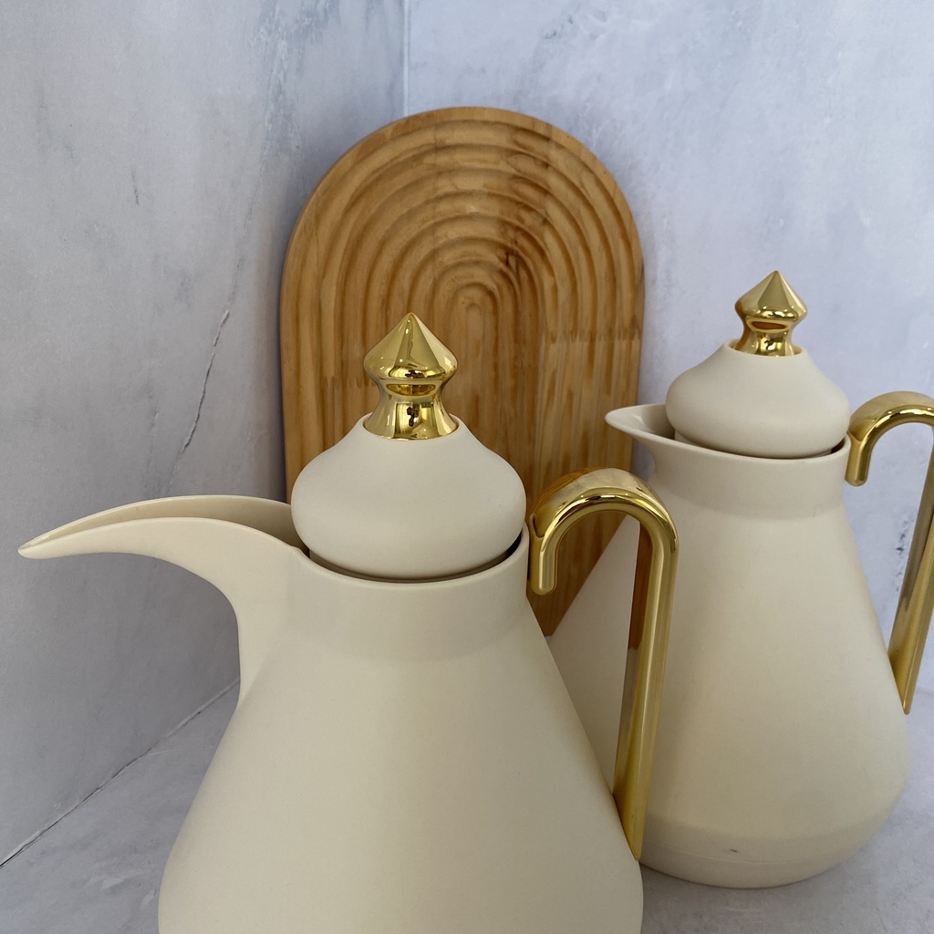 Set Thermos 2Pcs Creme Et Dore