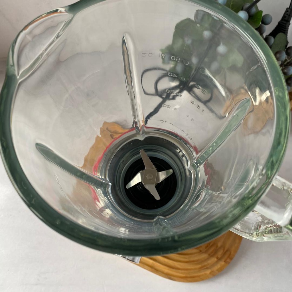 Moderna Blender Rouge Bocal En Verre 1000W