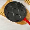 Poele A Pancake Rouge 23Cm En Fonte