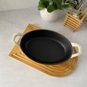 Poele En Fonte 24Cm Beige