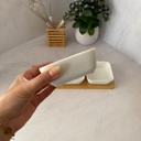 Set De 3 Coupelles Avec Plat En Bambou