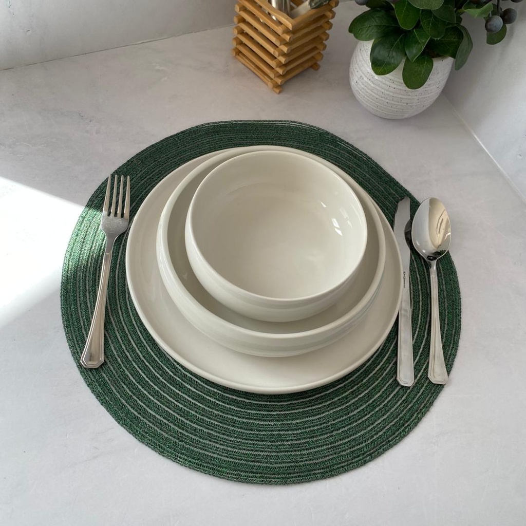 service a table 24 Pieces céramique blanc