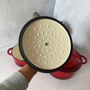 Marmite En Fonte 2Pcs Rouge
