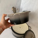 Marmite En Fonte 2Pcs Gris