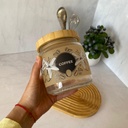 Bocal Giara Cafe Couvercle En Bambou 0,75 L