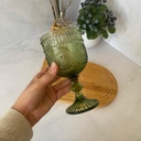 Sunflower Verre A Pied Vert