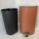 Poubelle A Pedale Jobs 20 L Orange Mat
