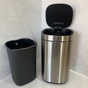 Poubelle Push Dida 12 L Inox