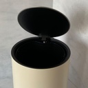 Poubelle A Pedale Jobs 3L Creme Matte