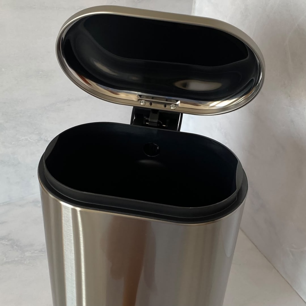 Poubelle rectangulaire Inox 5L 