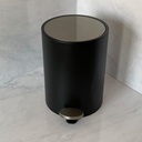Poubelle A Pedale Jobs 5 L Noir Matte