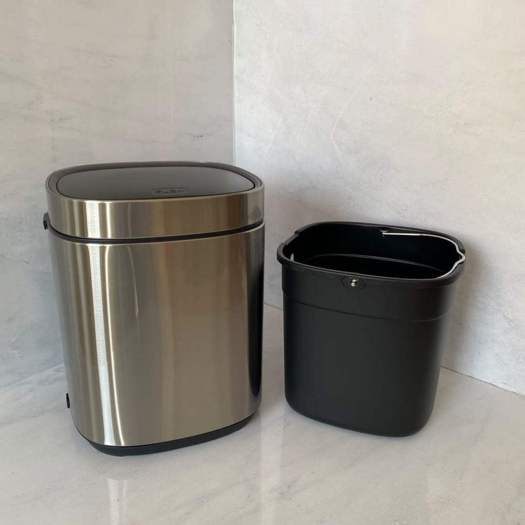 Poubelle Push Dida Inox 8L