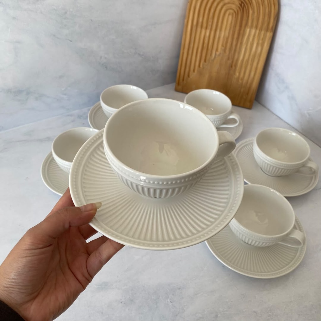 Tasse et soucoupe 275 ml 12PCS