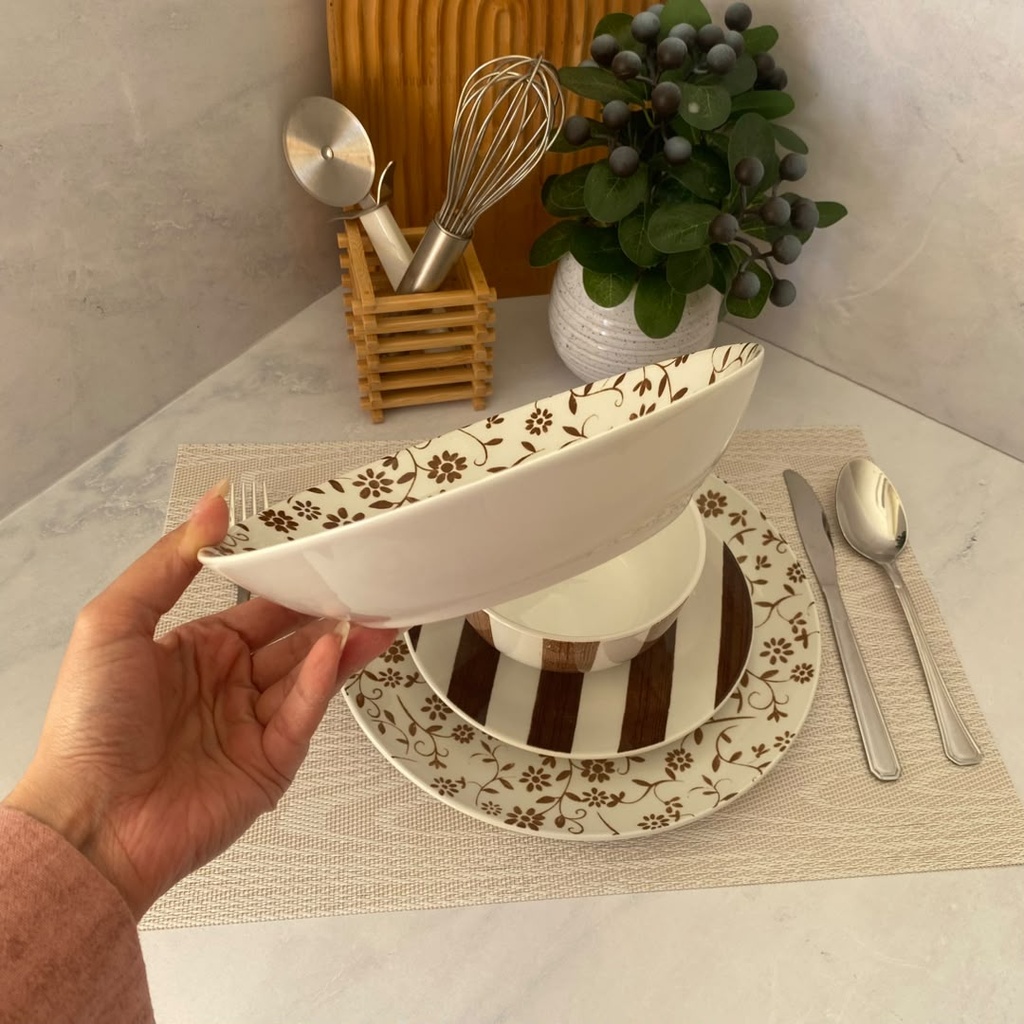 Service A Table 24 Pieces Marron