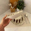 Service A Table 24 Pieces Marron