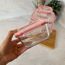 Set De 4 Boites Alimentaires Carrees