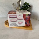 Set De 4 Boites Alimentaires Carrees
