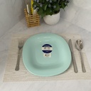 Carine Light Turquoise Assiette Plate 27Cm