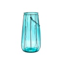 Fusion Porte Bougie Mm 37Cm Bleu