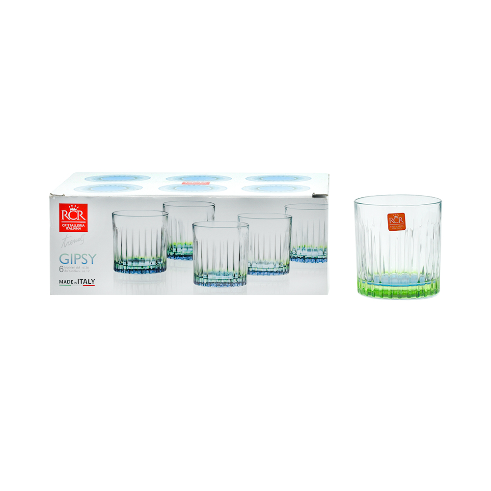 Gipsy Verre Couleur Vert 36 Cl