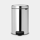 Newicon Poubelle A Pedale 12L Brilliant Steel