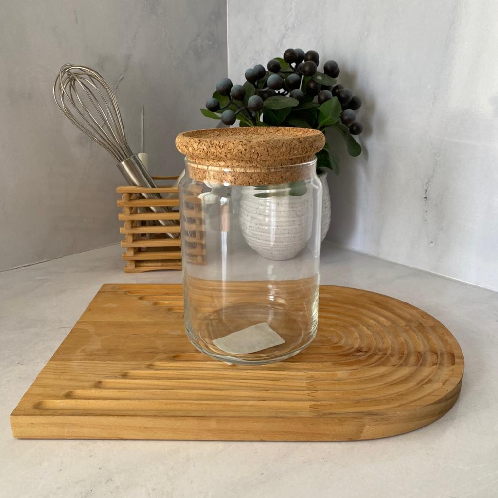 POT 1L PURE JAR AVEC COUVERCLE EN LIEGE