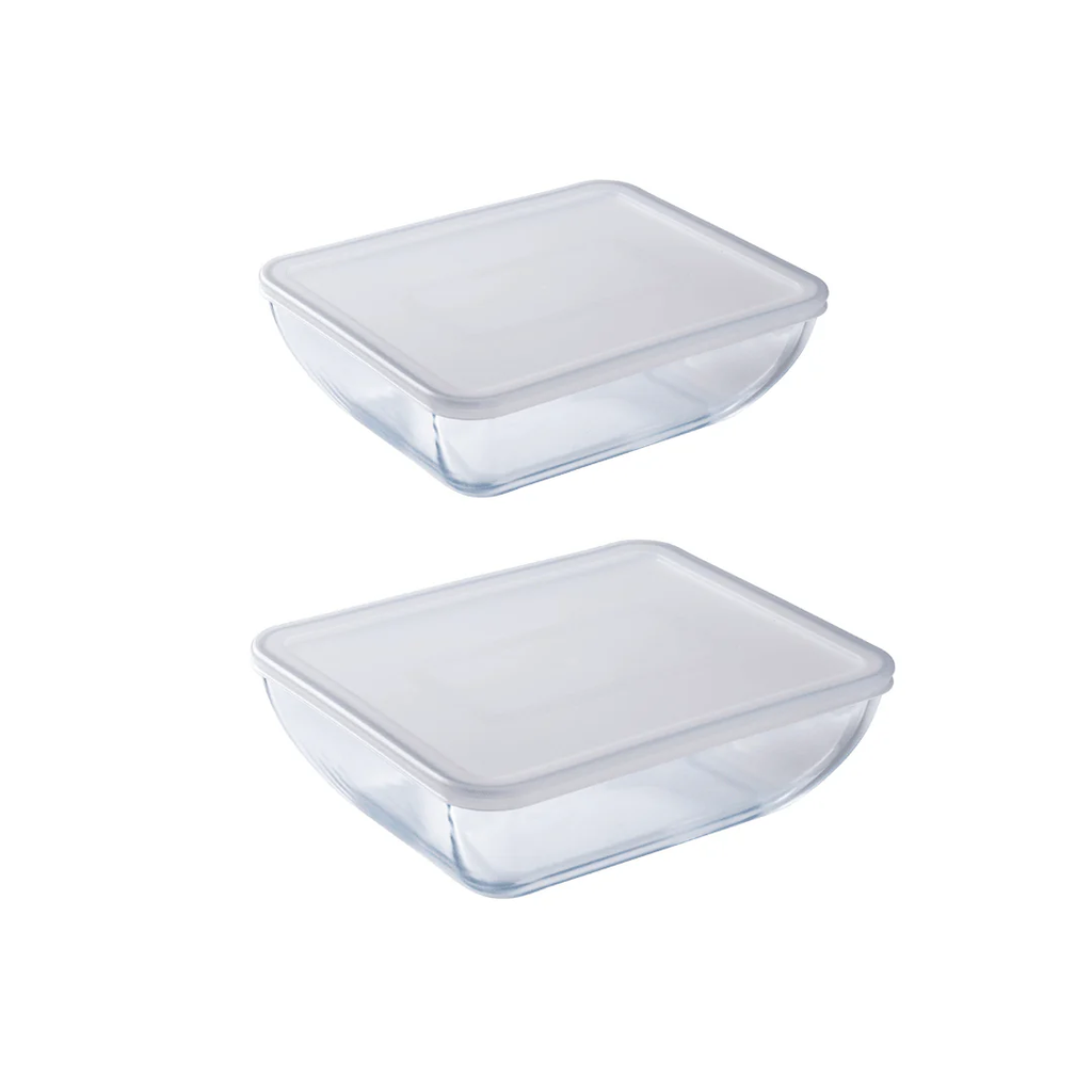 Pyrex Set Daily De 2 Plats Rectangulaires