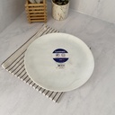 صحن مسطح ابيض رخامي 25 سم DIWALI