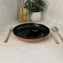 Vicky Noir Terracotta Assiette 25Cm