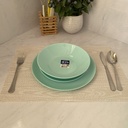 Diwali Light Turquoise Service A Table 19 Pieces