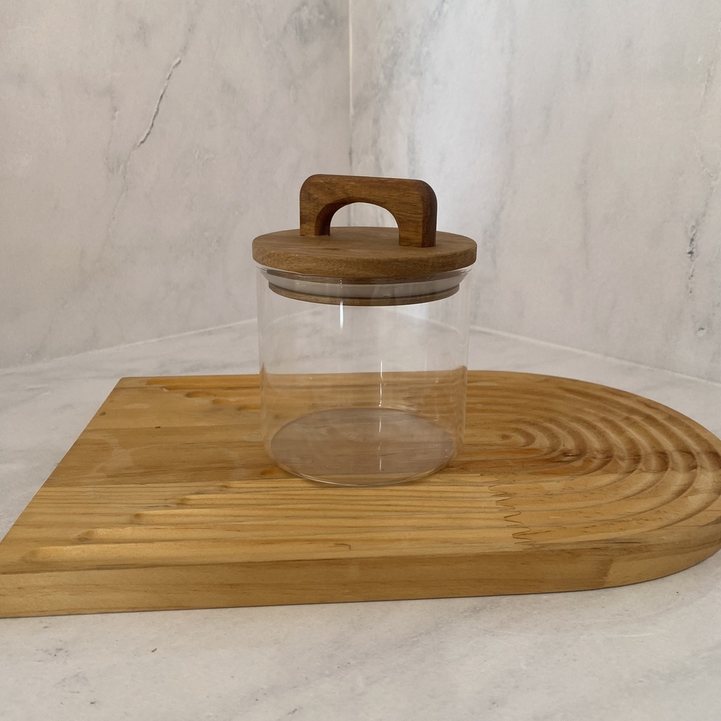 Bocal En Verre Avec Couvercle A Poignee 540Ml