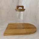 Bocal En Verre Avec Couvercle A Poignee 1.1L