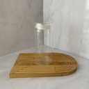 Bocal en verre 1200ml + couver en verre