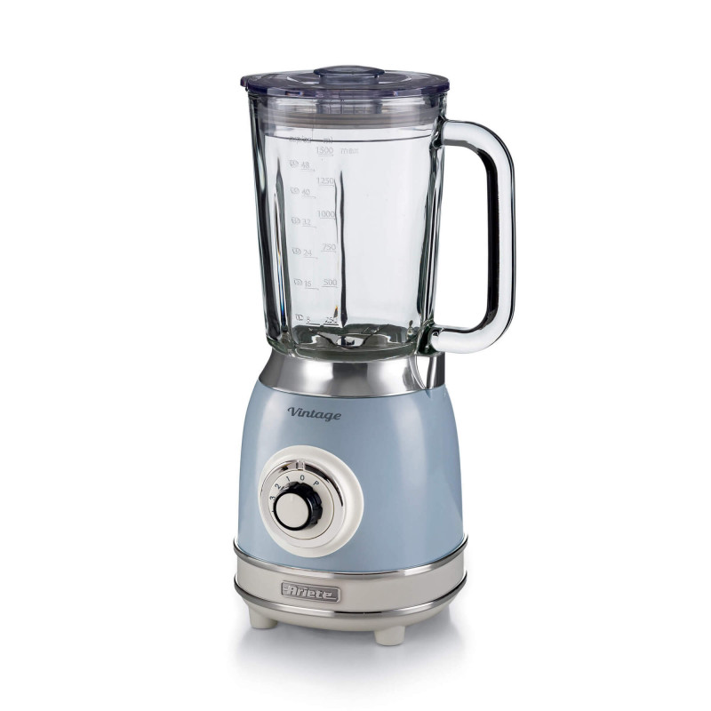 Vintage Blender Bocal En Verre 1.5L Bleu
