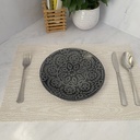 assiete dessert gres midnight /24