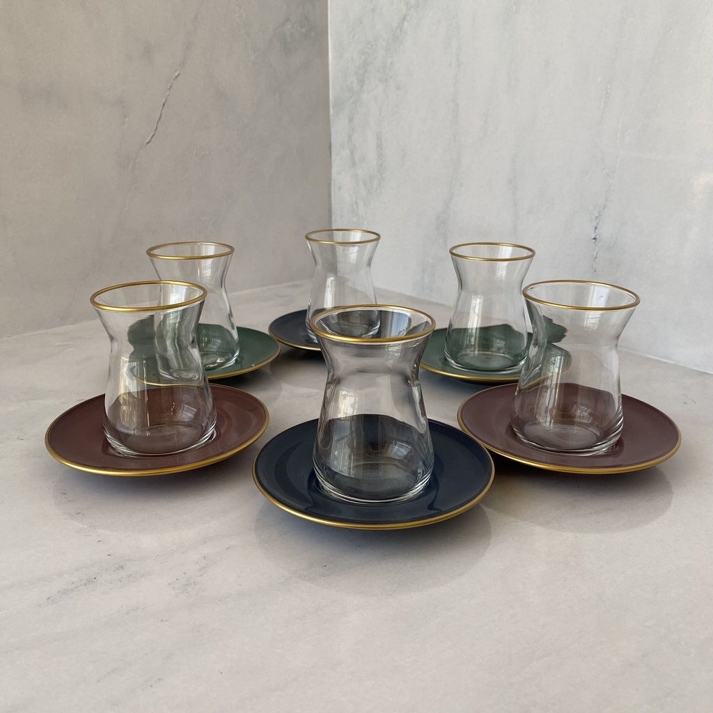 service a the 13.2 cl elegant 6verre 6 sous tasse