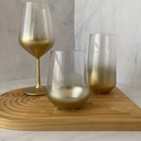 verre a eau 42.5 cl glow gold