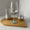 verre a pied 49 cl glow silver