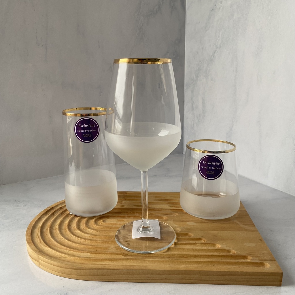 verre a pied 49 cl nish gold