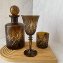 VERRE A PIED 27 CL CAMBRDIGE AMBER